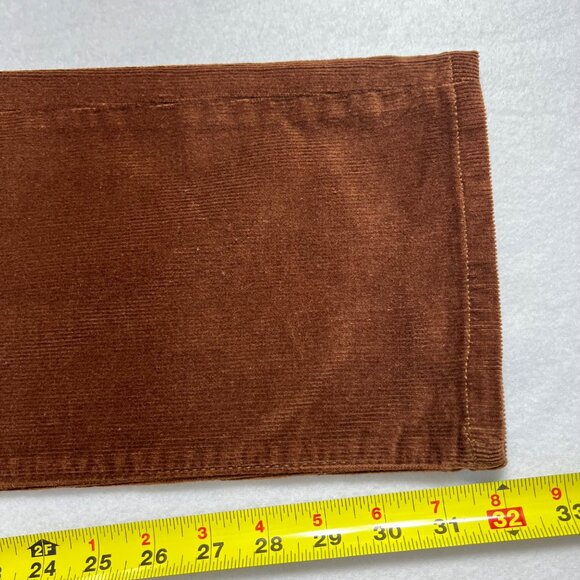 Mutual Weave Men's Brown Corduroy Relaxed Taper Stretch 5-Pocket Pants 36x32 NWT - Picture 8 of 10